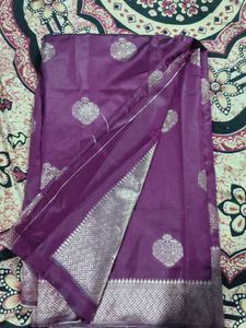 Elegant Purple silk saree