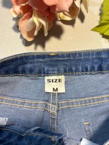 Studded Denim Shorts