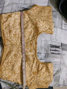 Gold Embellished Sari Blouse