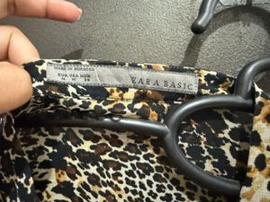 Zara Basic Animal Print Top