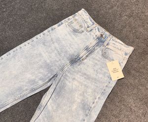 H&amp;M Super High Rise Denim Jeans | Ice Blue |