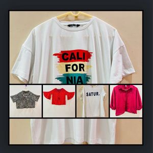 Graphic Tee & Trendy Tops Bundle