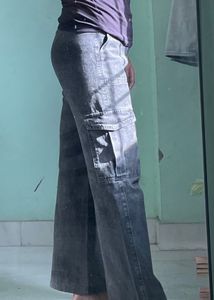 SHEIN Grey Cargo Jeans