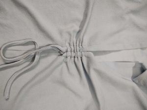 Light Blue Tie-Front Crop Top