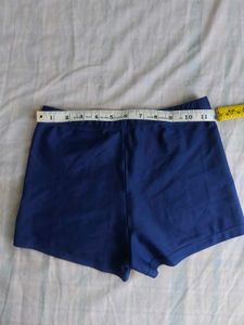 Navy Blue Bikini Bottom Shorts