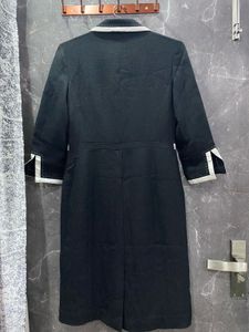 Midnight Elegance Coat Dress