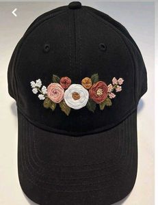 Floral Embroidered Baseball Cap