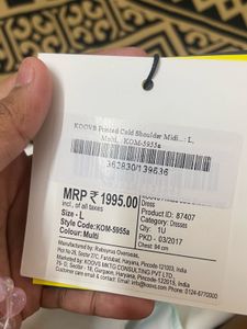 Cold Shoulder Midi Dress