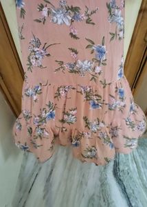 Floral Chiffon Midi Dress Never Used