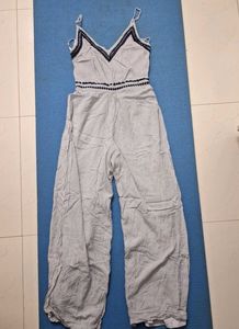 Striped Wide-Leg Jumpsuit