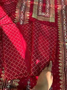 Pure Cotton Silk, Handblock Printed Suit