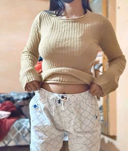 Ribbed Long Sleeve Top