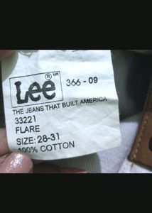 Original Important Lee Flared Jeans White