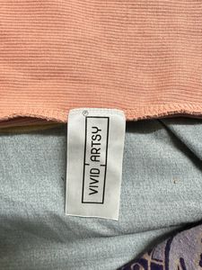 Turtle Neck Peach Top