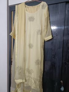 Heavy yellow work dress