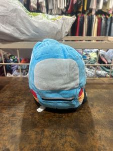 Blue Plush Bus Toy