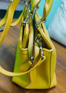 Bright Yellow Designer Handbag