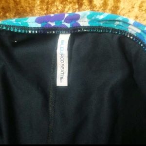 Blue &amp; Teal Print Bikini Bottom