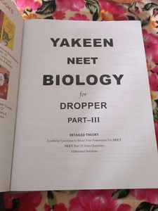 Yakeen NEET Biology Dropper Set