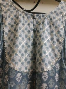 Anarkali Kurta Set with Flared Garara &amp; Dupatta