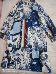 Boho Tropical Print Tiered Dress