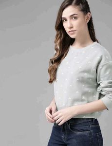 ROADSTER Women Full sleeve Printed Sweatshirt