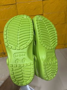 Neon Green Crocs