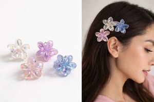 🌸Floral Crystal Hair Clips