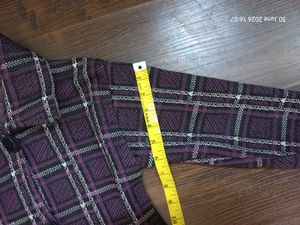 Plaid Button-Up woolen Jacket