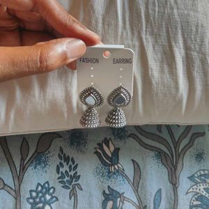 Stylish Oxidized Jhumka Earrings