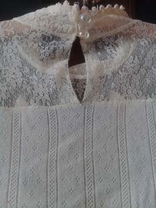 Elegant White Lace Top