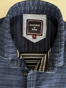 Textured Old Money Navy Shirt