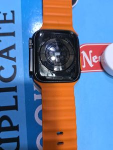 ptron Smart Watch with Orange Strap