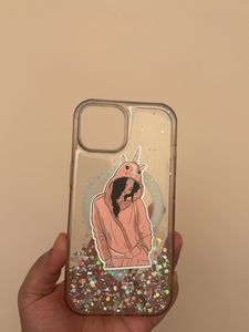 iPhone 15 clear glitter TPU case with magsafe