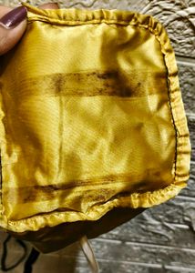 Black Velvet Drawstring Pouch Bag