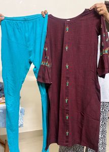 combo or 2 kurta sets with leggings