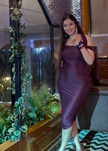 Elegant Plum Ruched Bodycon Dress