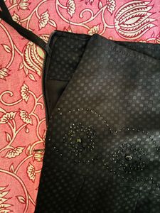 Elegant Black Beaded Skirt