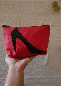 Chic Red High Heel Clutch Pouch