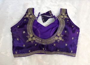 Stunning Purple Embroidered Blouse