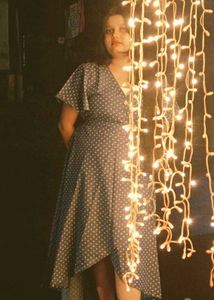 Chic Polka Dot Wrap Dress