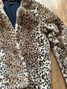 Next Leopard Print Faux Fur Jacket