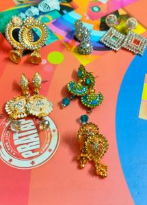 Combo of 6 Stunning Ethnic Earrings