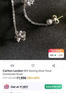 Carlton Sterling Silver Earrings