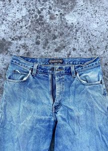Distressed Blue Denim Jeans