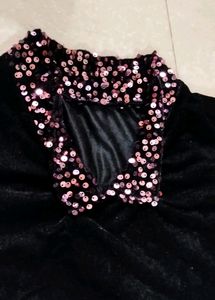 💝 BLACK WITH VIOLET COLOR KURTA 💃