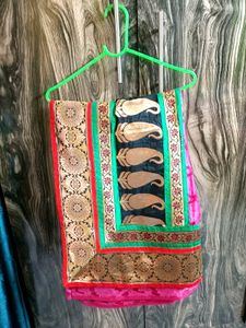 Multicolour Dual Saree