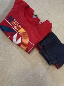 Boys NY Brooklyn Rock Star T-Shirt &amp; Shorts Set