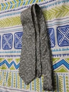 Men's Grey Floral Tie