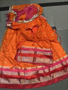orange new design rajptuo poshak for women